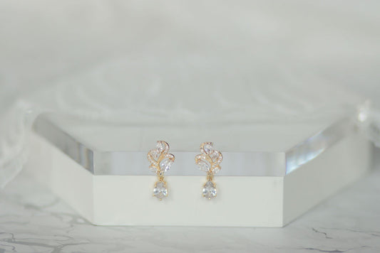 Cristaux En Fleurs Earrings