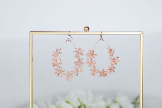 Fleurs Roses à Bijoux Earrings