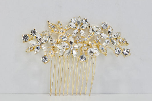 Bouquet De Fleurs En Cristal Headpiece