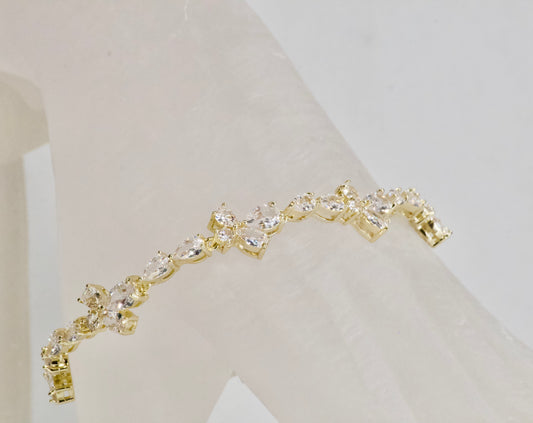 Chaîne De Cristaux Bracelet