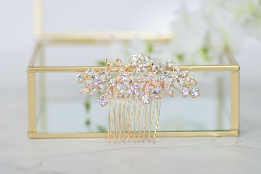 Bouquet De Fleurs En Cristal Headpiece