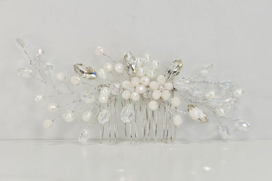 Perle Rose Headpiece
